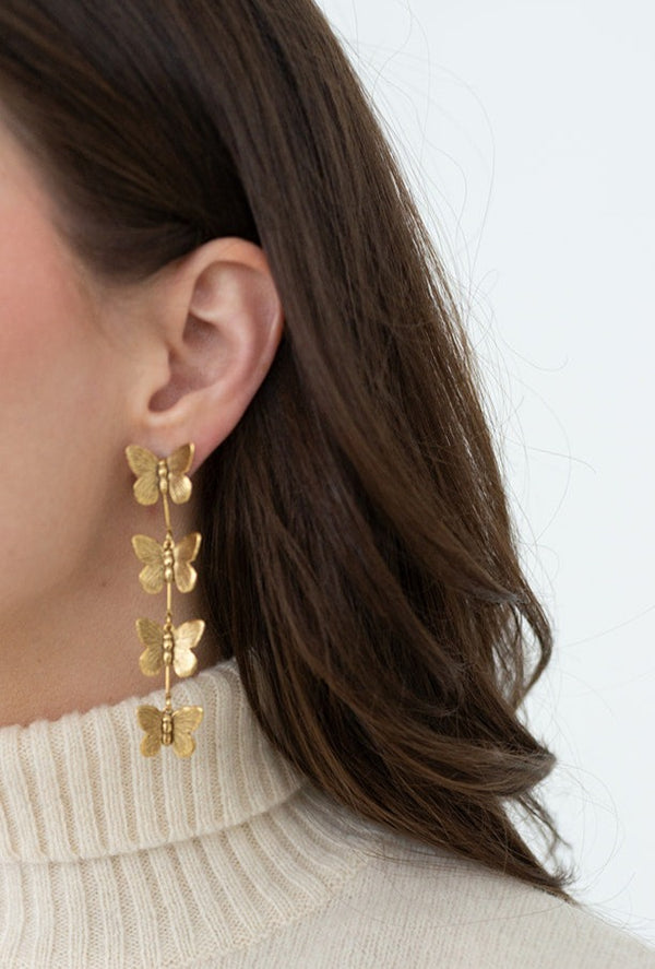 Butterfly Drop Earring