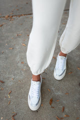 London Sneaker - White Blue Mist