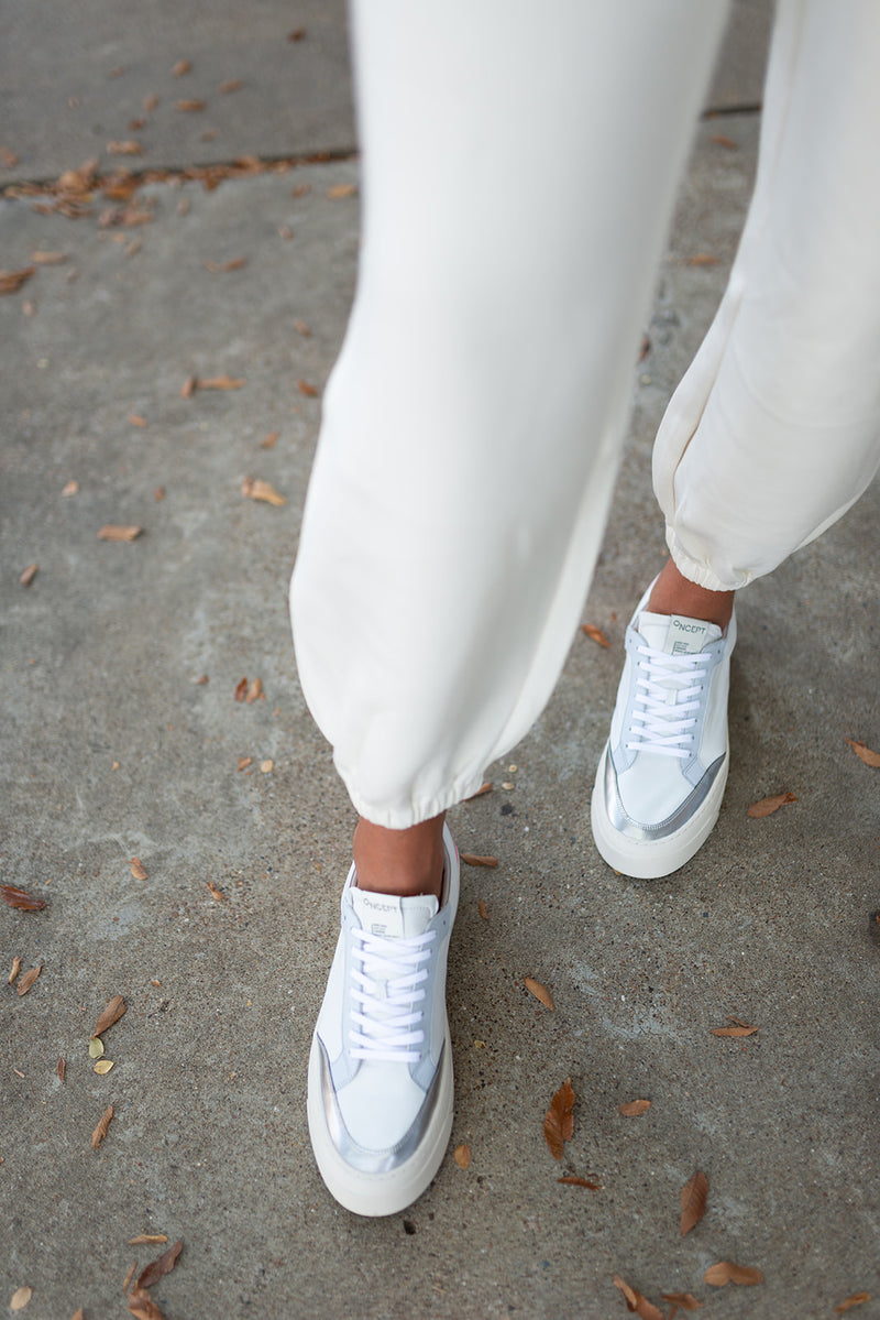 London Sneaker - White Blue Mist