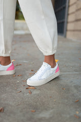 London Sneaker - White Blue Mist