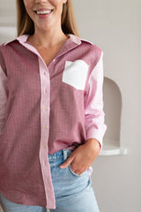 The Boyfriend Shirt - Blush