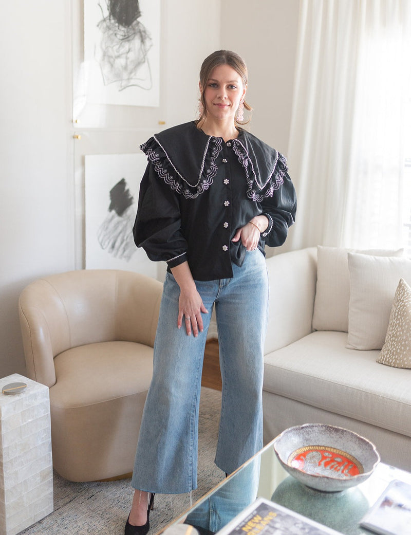 Coronet Embroidered Blouse