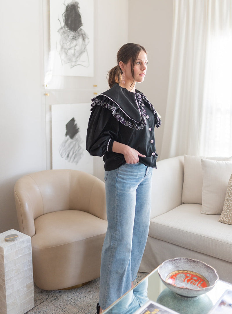 Coronet Embroidered Blouse