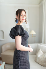 Paddock Polka Midi Dress