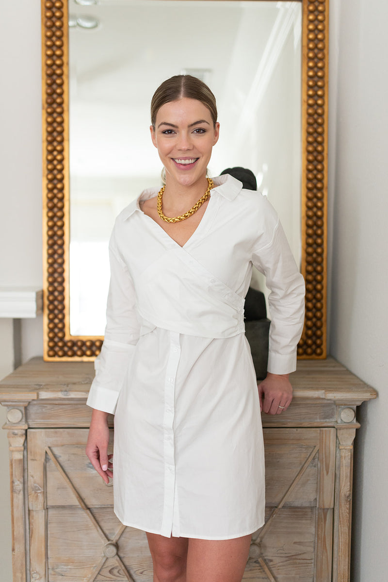 The Hackney Dress White
