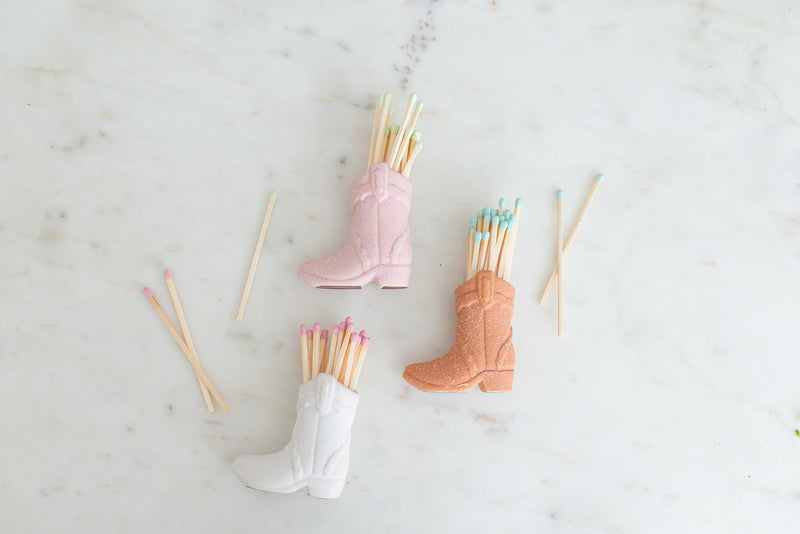 Cowboy Boot Match Holder - Pink