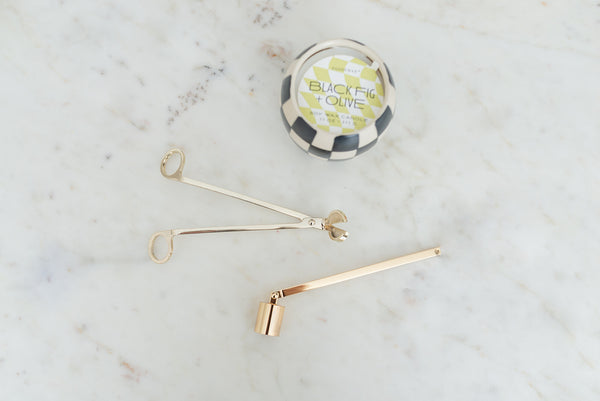 Gold Tone Candle Snuffer